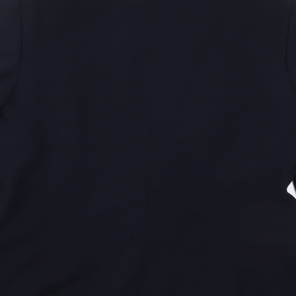 Marks and Spencer Womens Blue  Polyester Jacket Suit Jacket Size 16