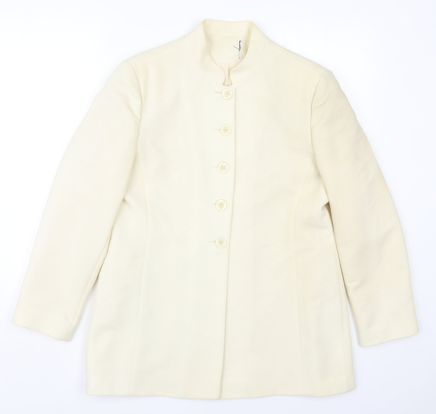 Preworn Womens Beige   Jacket  Size 16  Button