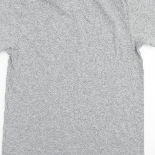 Levi's Womens Grey  Polyester Basic T-Shirt Size 12 Crew Neck