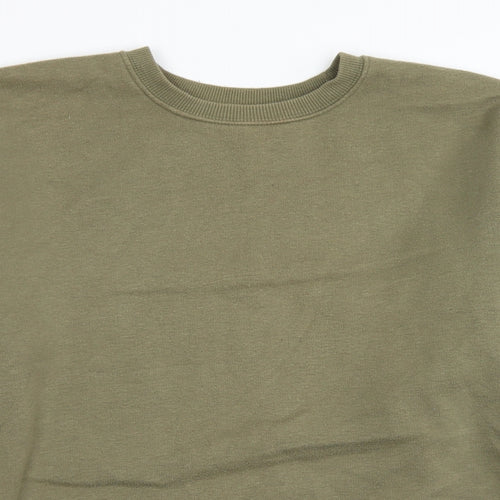 New Look Womens Green  Polyester Pullover Sweatshirt Size 10