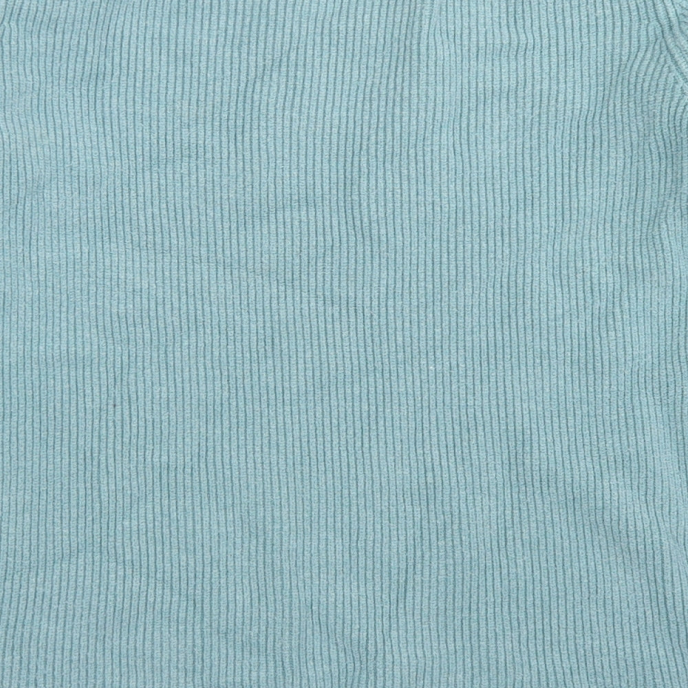 Atmosphere Womens Blue V-Neck  Acrylic Pullover Jumper Size M   - Flare Sleeve