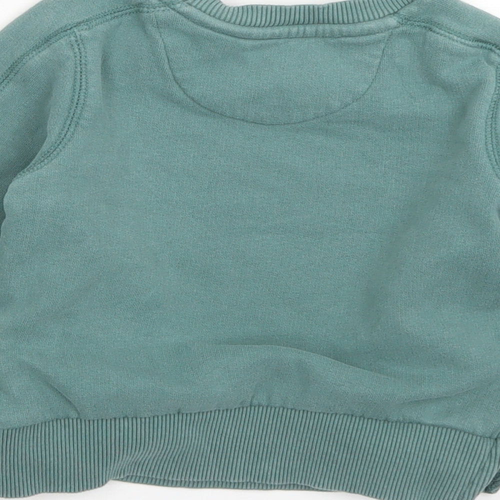 Nutmeg Boys Blue  Cotton Pullover Polo Size 18-24 Months Crew Neck  - Adventure