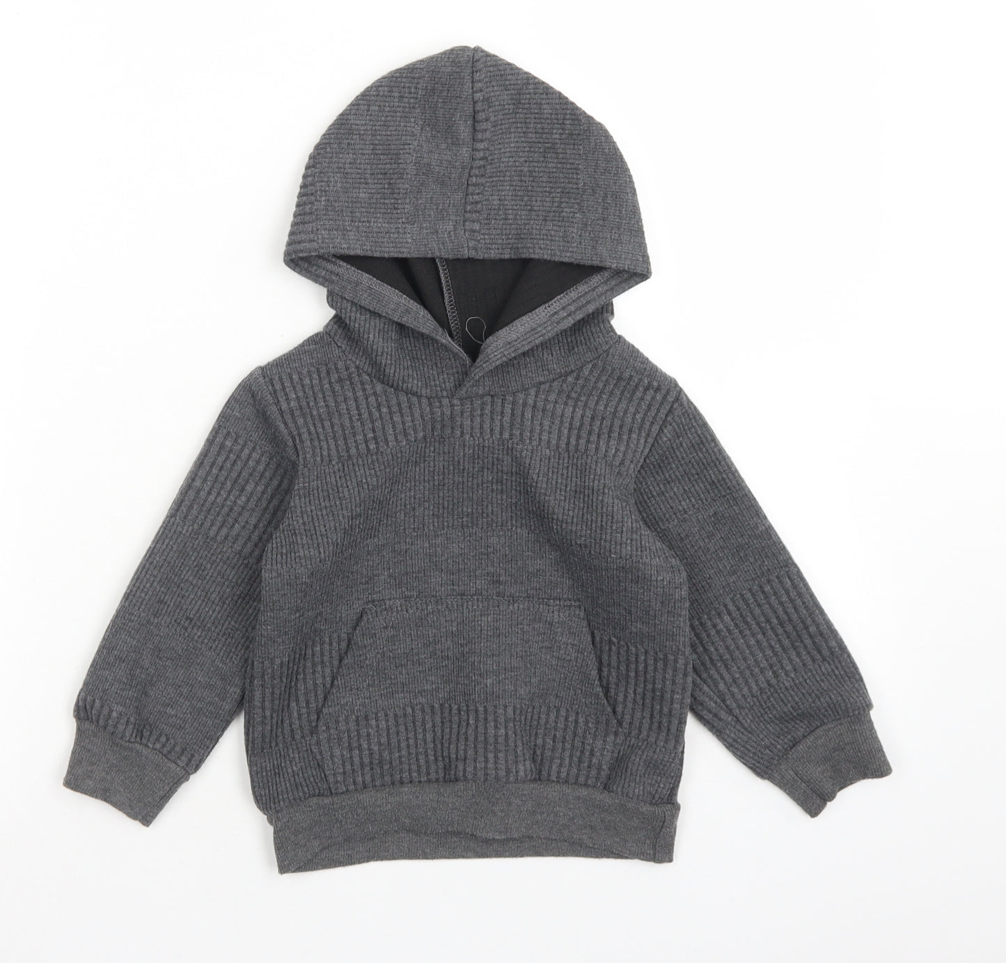 Foshan Boys Grey  Cotton Pullover Hoodie Size 3 Years