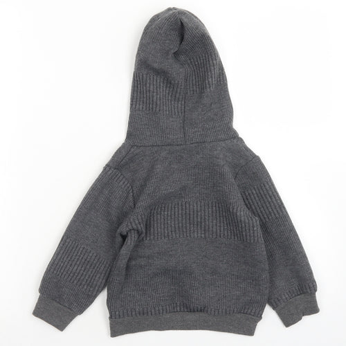 Foshan Boys Grey  Cotton Pullover Hoodie Size 3 Years