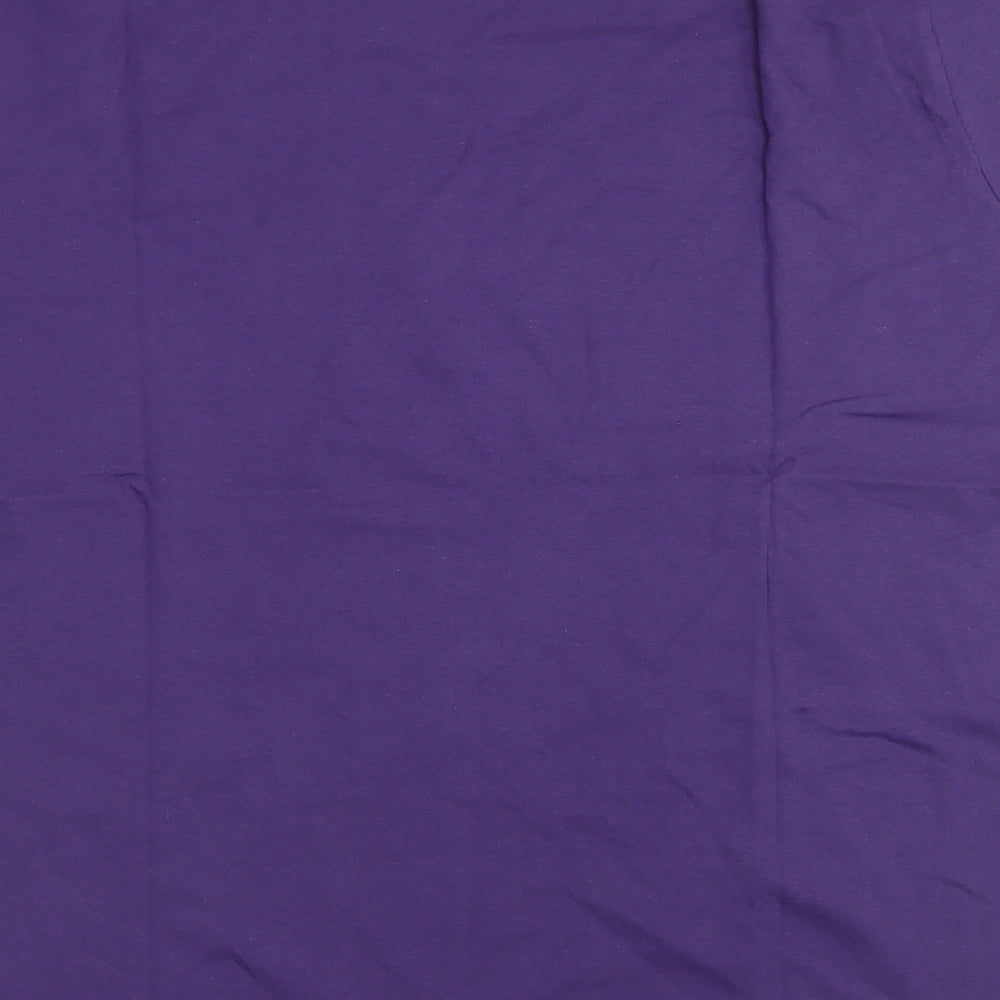 Charles Wilson Mens Purple  Cotton  T-Shirt Size XL Crew Neck
