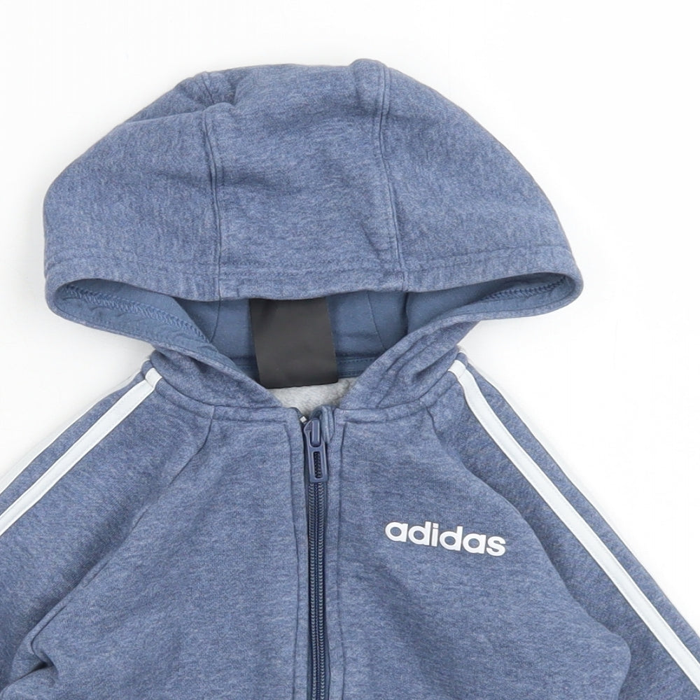adidas Boys Blue   Jacket  Size 18-24 Months   Zip