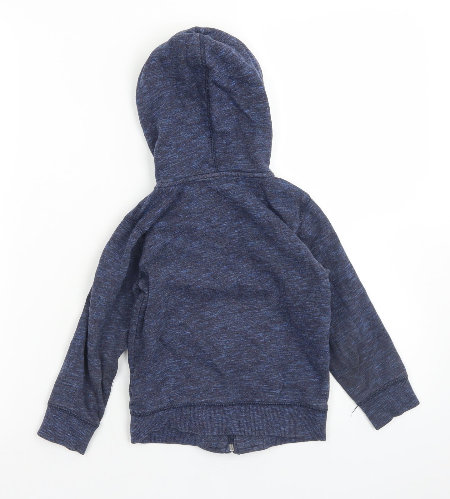 H&M Boys Blue  Cotton Full Zip Hoodie Size 3-4 Years  Zip