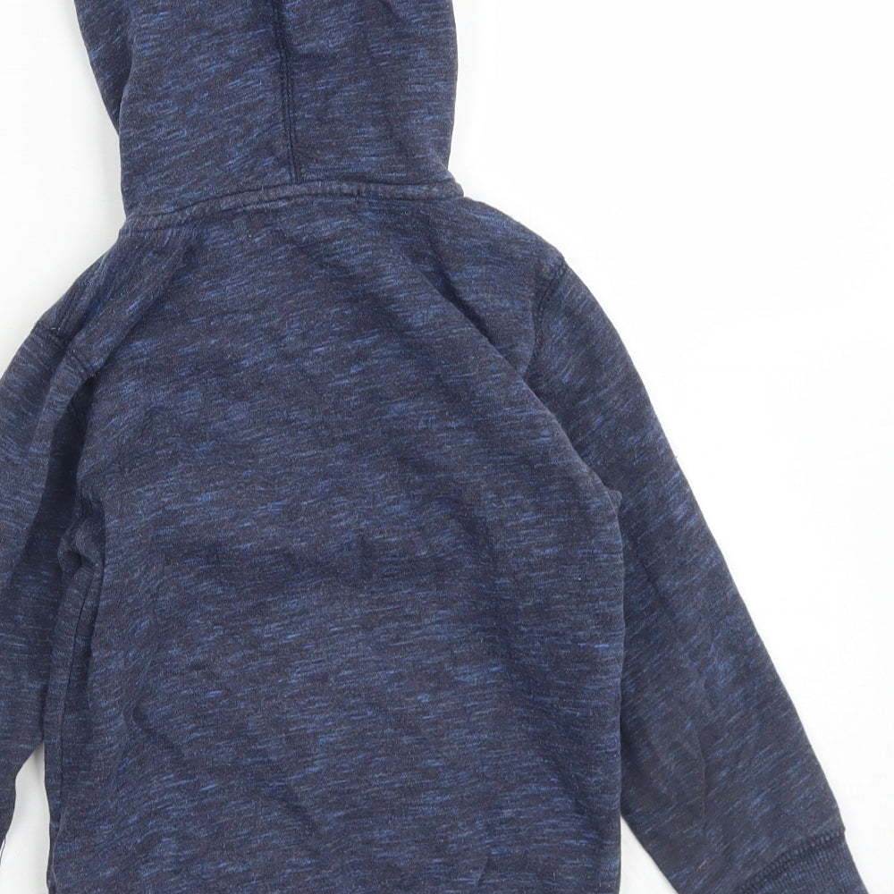 H&M Boys Blue  Cotton Full Zip Hoodie Size 3-4 Years  Zip