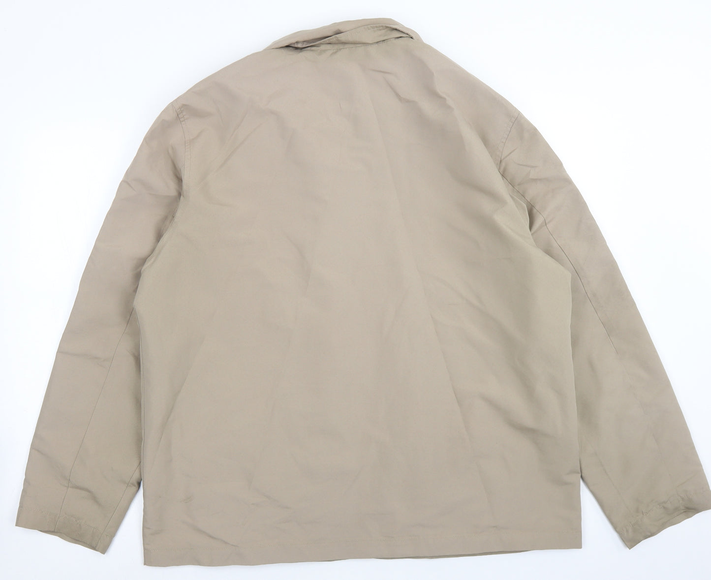 James Pringle Mens Brown   Bomber Jacket Coat Size L  Zip