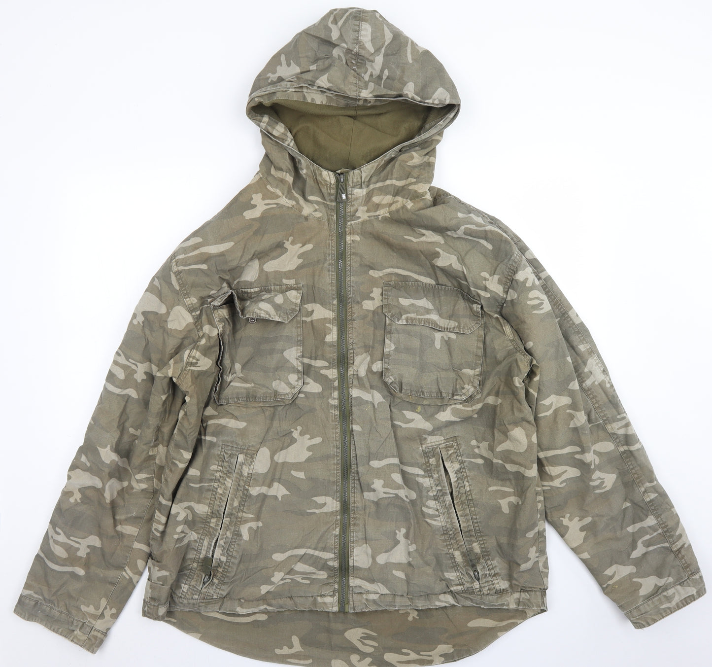 George Womens Green Camouflage  Jacket  Size 2XL  Zip