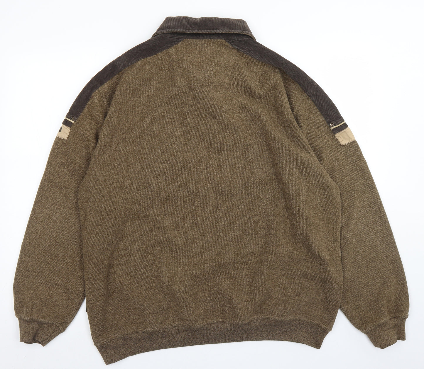 Meantime Mens Brown  Polyester  Polo Size L Collared