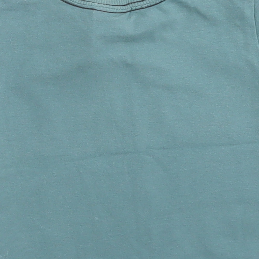 Fierce Frank Boys Blue  Cotton Basic T-Shirt Size 3-6 Months Crew Neck  - Animal Band