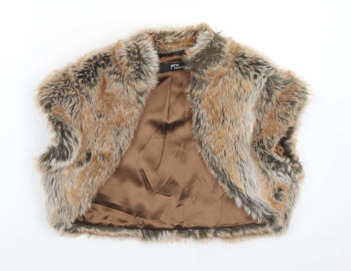 Jane Norman Womens Brown   Gilet Jacket Size 14   - Bolero