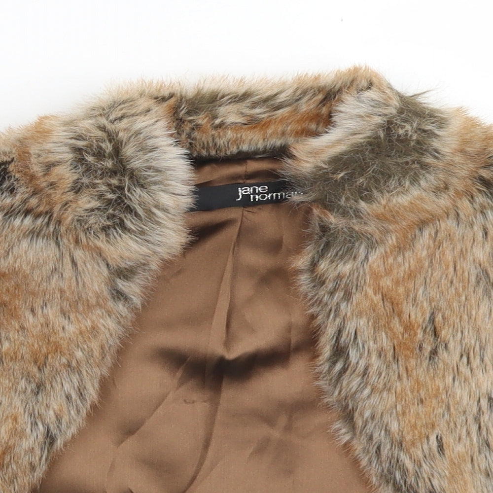 Jane Norman Womens Brown   Gilet Jacket Size 14   - Bolero