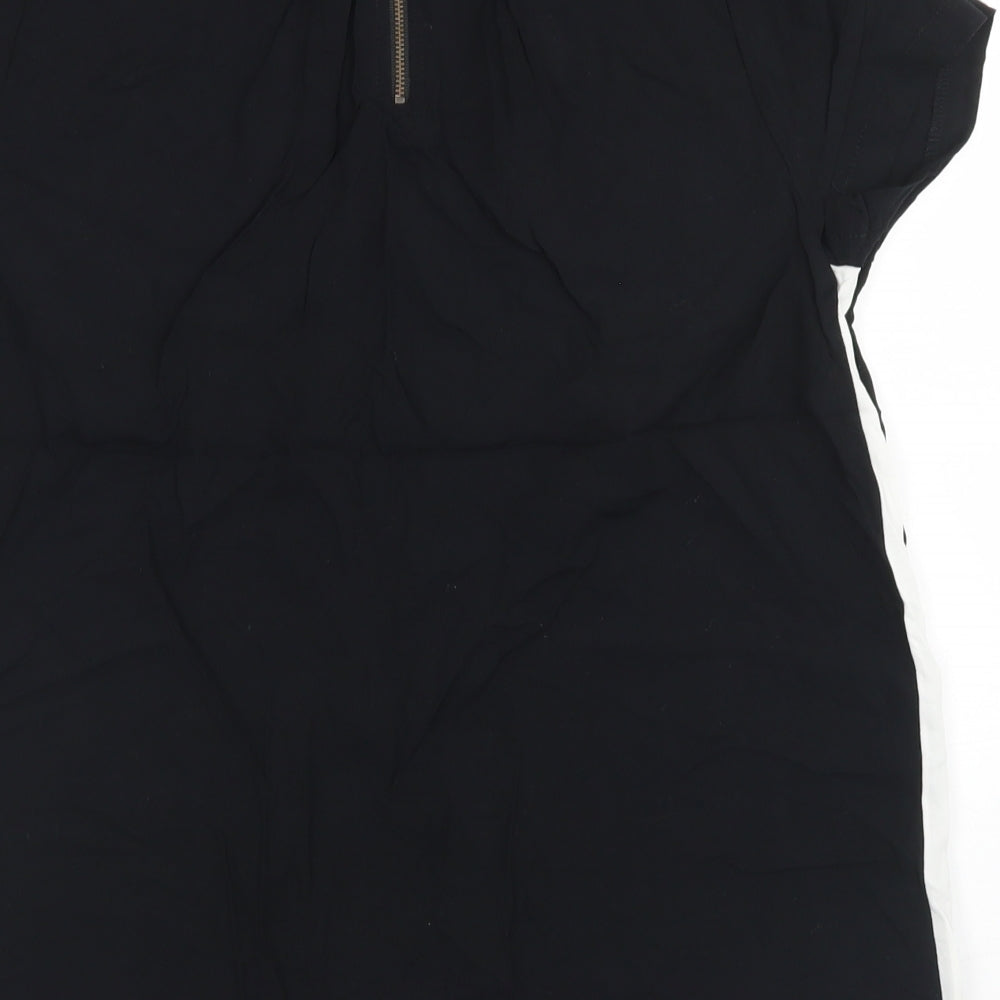 ESMARA Womens Black  Viscose Basic Blouse Size 18 Round Neck