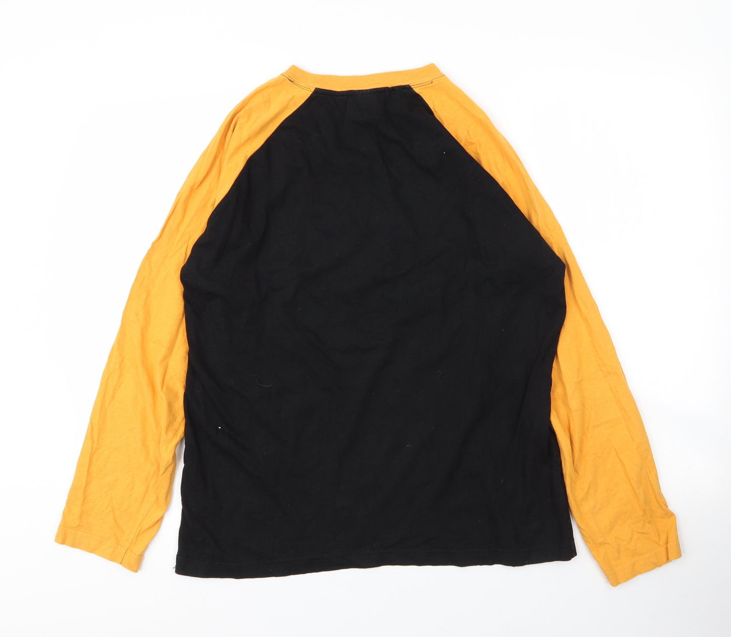 Whispering Smith Mens Black  Cotton  T-Shirt Size L Round Neck