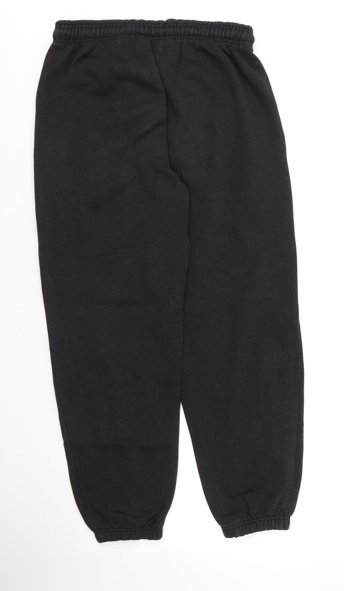 Preworn Mens Black  Cotton Sweatpants Trousers Size M L27 in Regular Drawstring