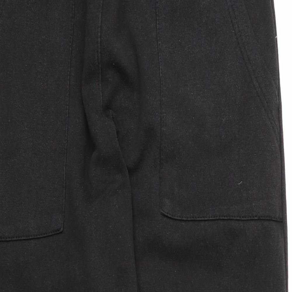 Preworn Mens Black  Cotton Sweatpants Trousers Size M L27 in Regular Drawstring