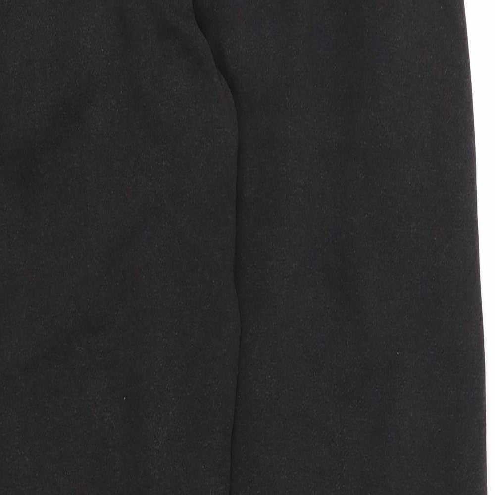 Preworn Mens Black  Cotton Sweatpants Trousers Size M L27 in Regular Drawstring