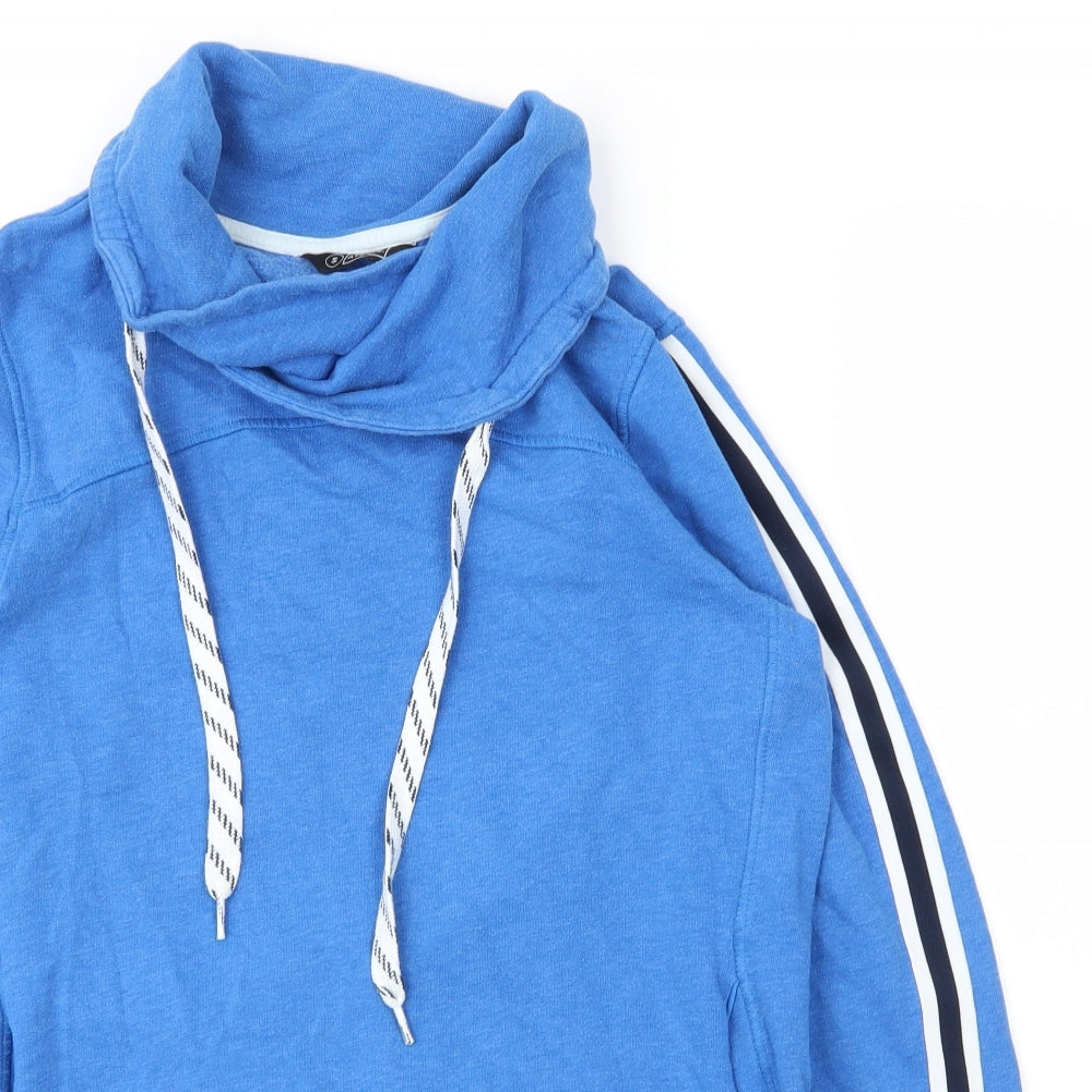 Avenue Mens Blue Roll Neck  Cotton Pullover Jumper Size S