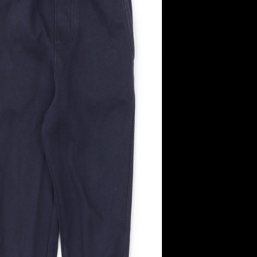 George Boys Blue  Cotton Sweatpants Trousers Size 5 Years  Regular Drawstring