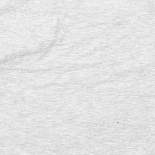 George Girls Grey  Cotton Cropped Blouse Size 9 Years Round Neck