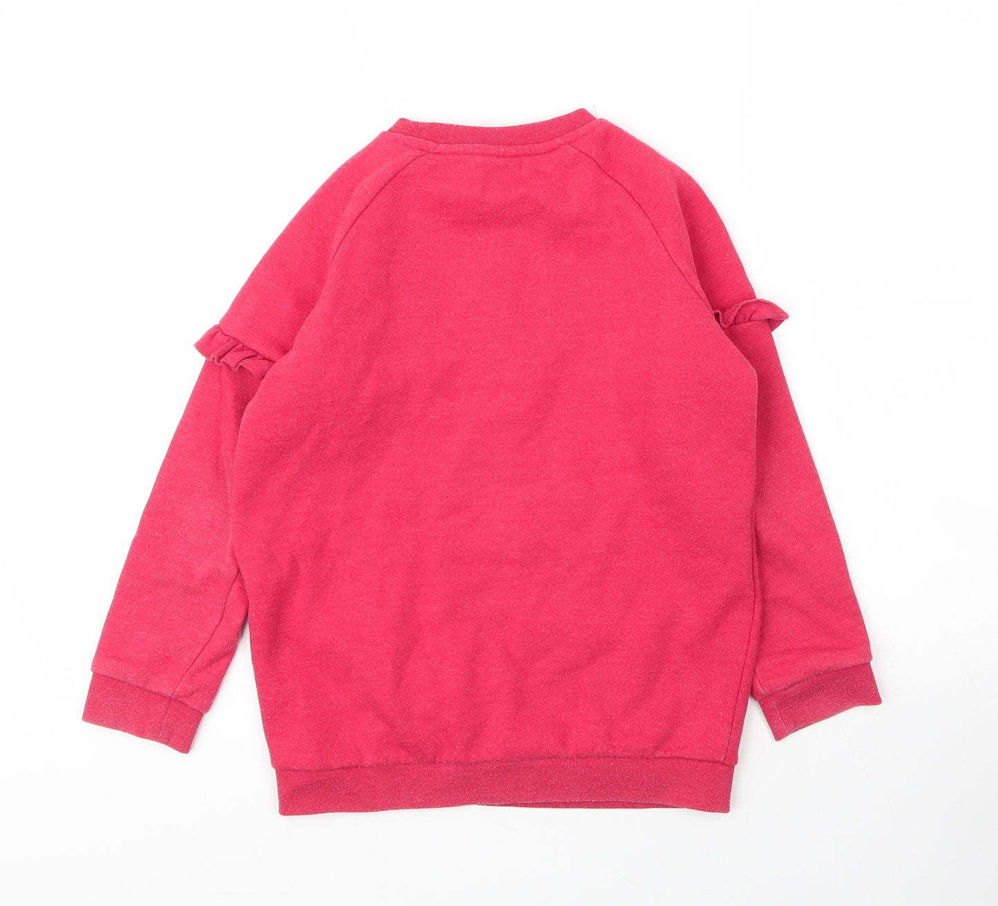 LFC Girls Red Round Neck  Cotton Pullover Jumper Size 9 Years