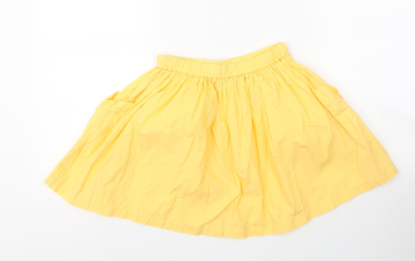 John Lewis Girls Yellow  Cotton A-Line Skirt Size 8 Years  Regular