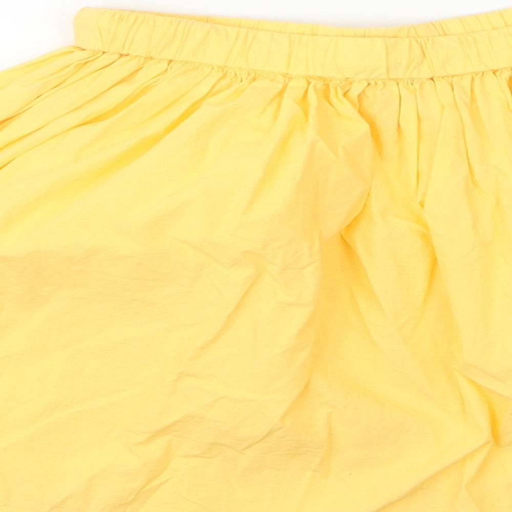 John Lewis Girls Yellow  Cotton A-Line Skirt Size 8 Years  Regular