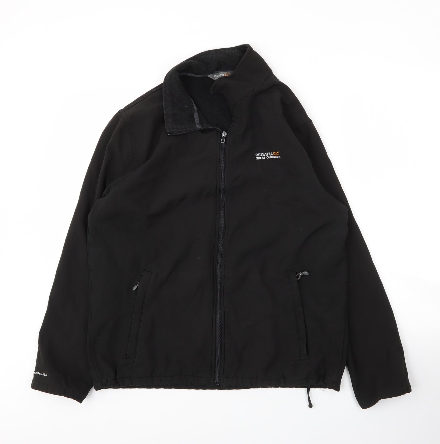 Regatta Mens Black High Neck  Polyester Full Zip Jumper Size L