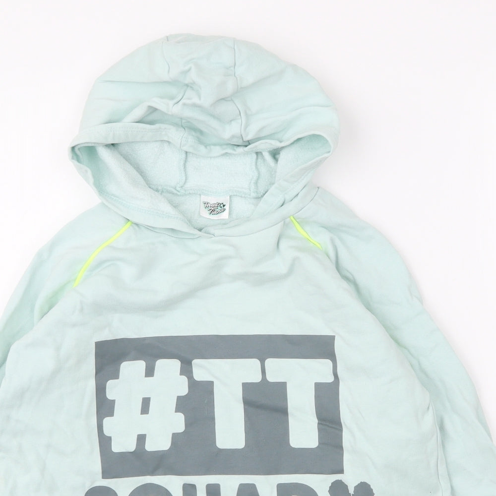 George Girls Green  Cotton Pullover Hoodie Size 9 Years
