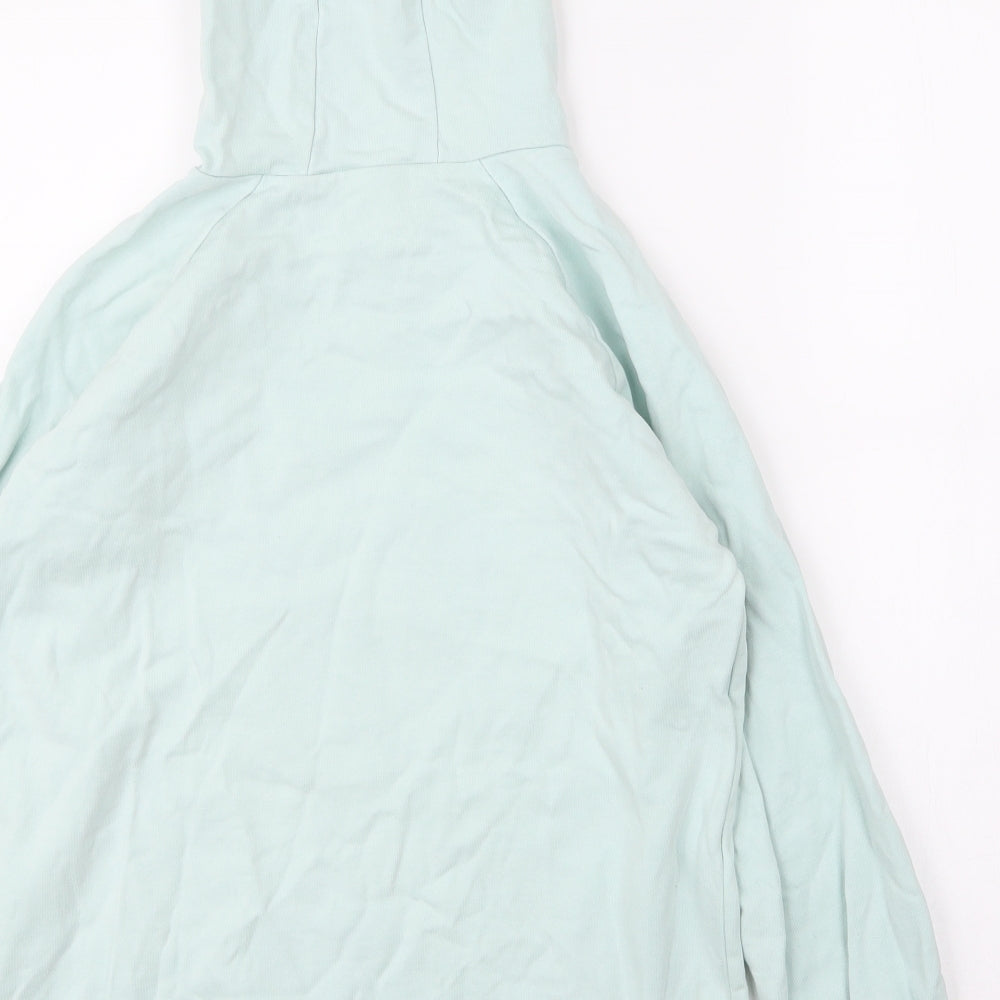 George Girls Green  Cotton Pullover Hoodie Size 9 Years