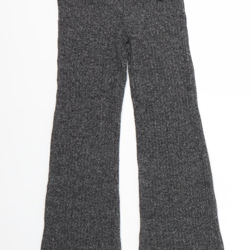 F&F Girls Grey  Viscose Sweatpants Trousers Size 9 Months L24 in Regular Drawstring