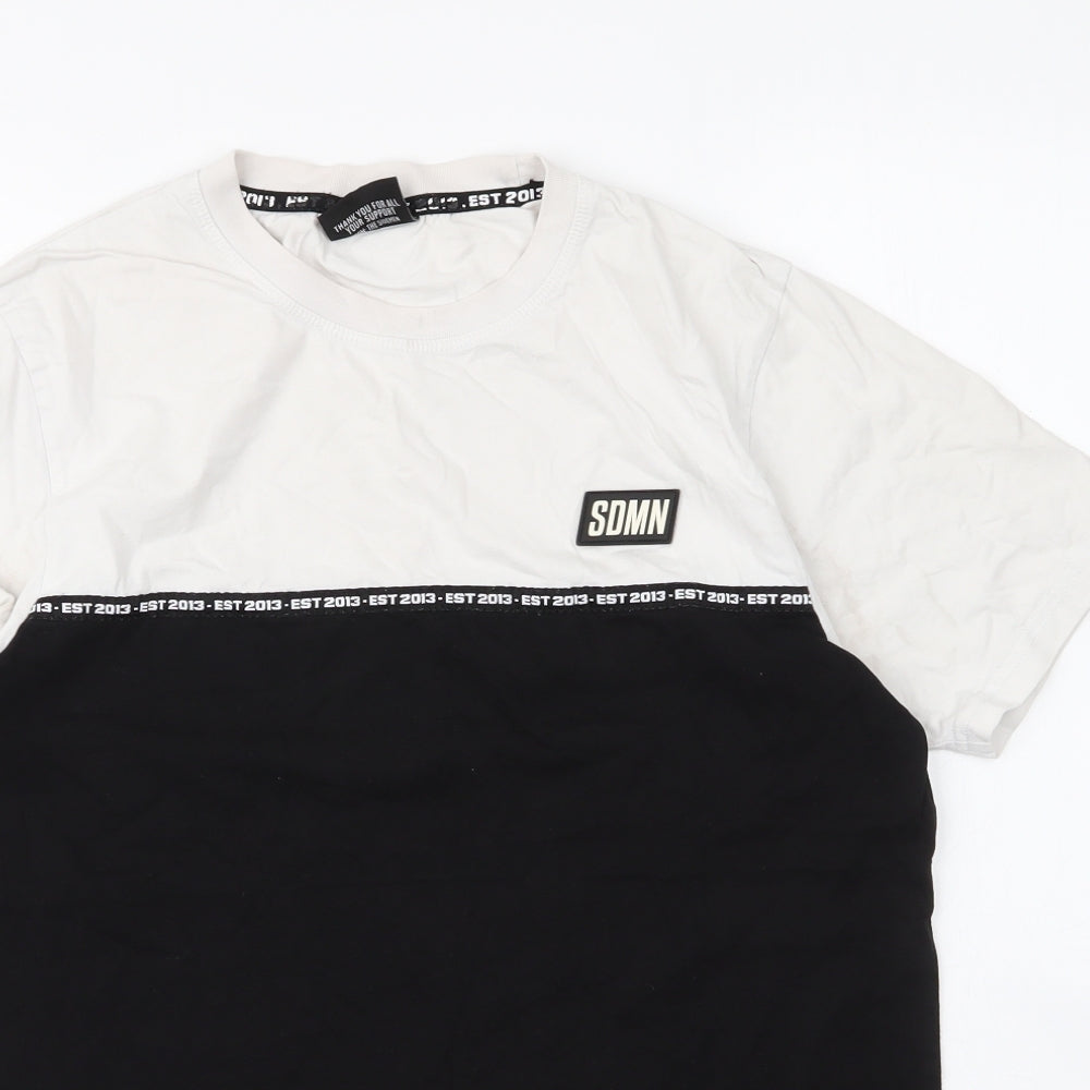 Sidemen Mens Black  Cotton  T-Shirt Size S Round Neck