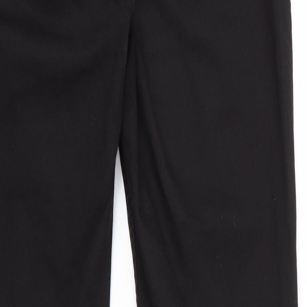 H&M Womens Black  Cotton Skinny Jeans Size 14 L29 in Regular Zip