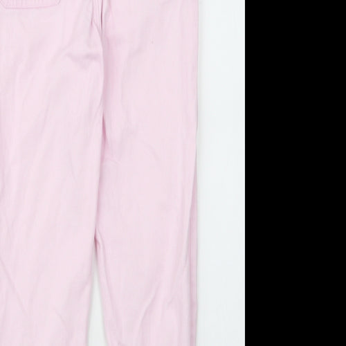 F&F Girls Orange  Cotton Tapered Jeans Size 9 Months L21 in Regular Zip