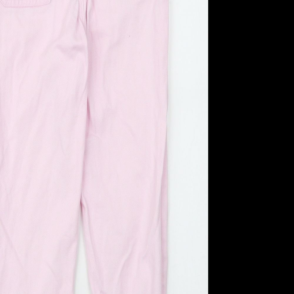 F&F Girls Orange  Cotton Tapered Jeans Size 9 Months L21 in Regular Zip