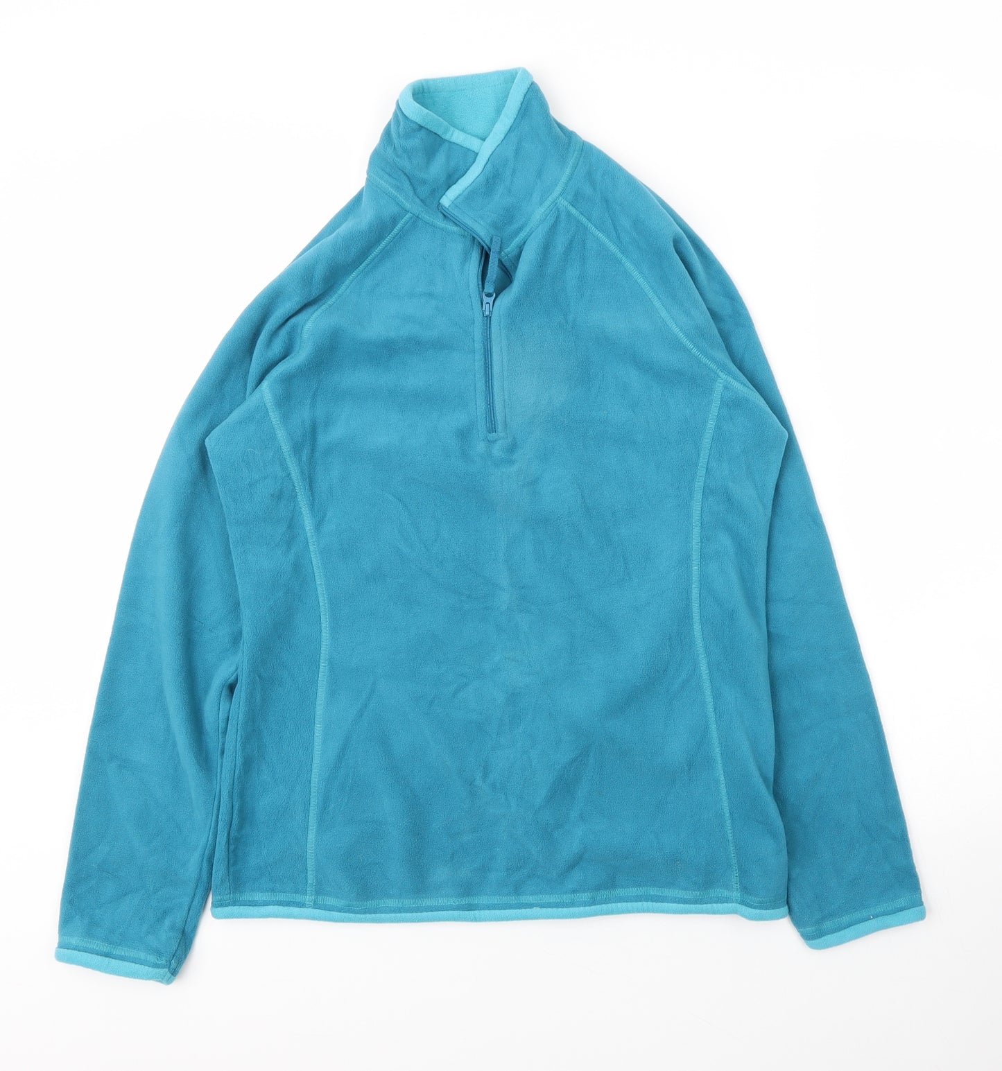 Mountain Warehouse Womens Blue High Neck  Polyester Pullover Jumper Size 10