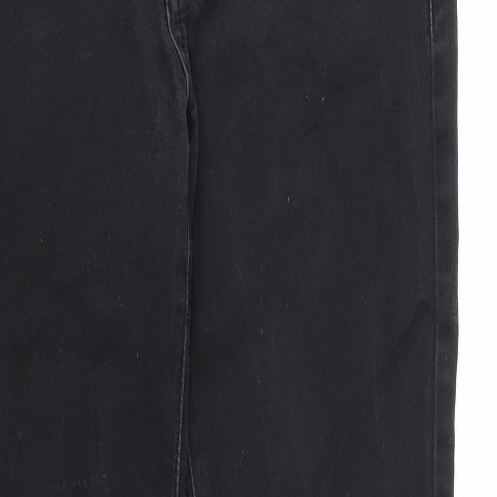 Toxik3 Womens Black  Cotton Skinny Jeans Size 12 L29 in Regular Button