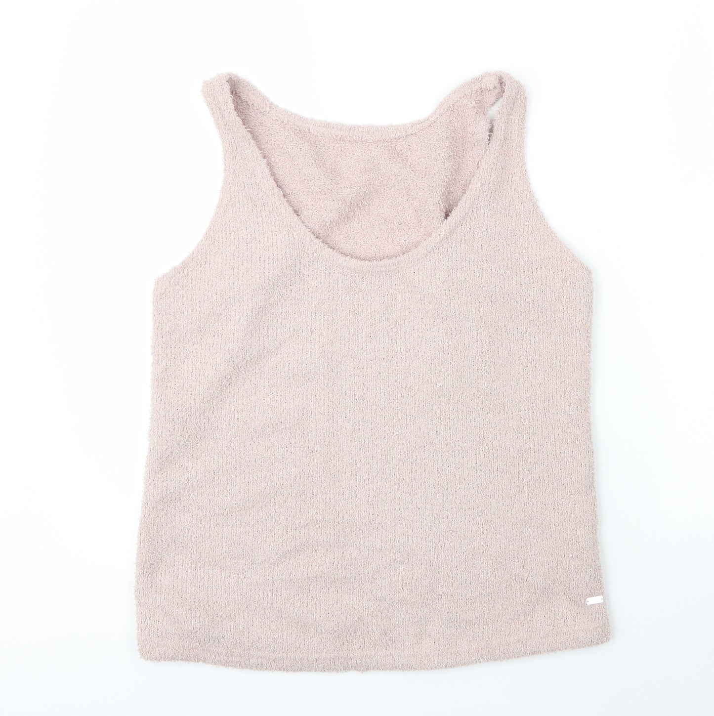 F&F Womens Pink  Polyester Basic Blouse Size M Scoop Neck