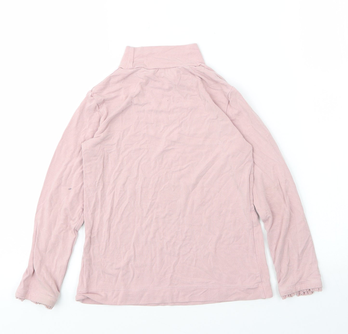 Mayoral Girls Pink  Cotton Basic Blouse Size 5 Years Round Neck