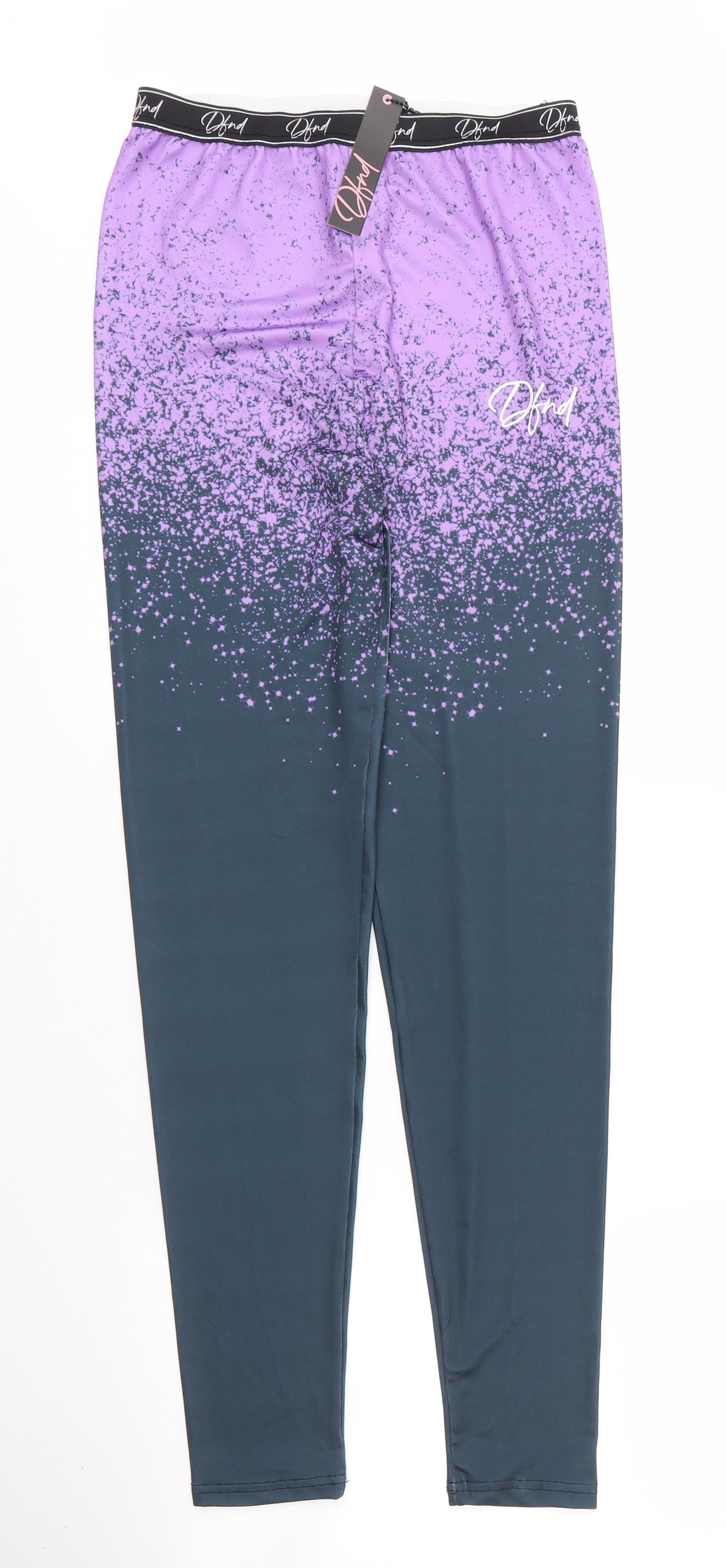 DFND Girls Purple  Polyester Carrot Trousers Size 15 Years L29 in Regular