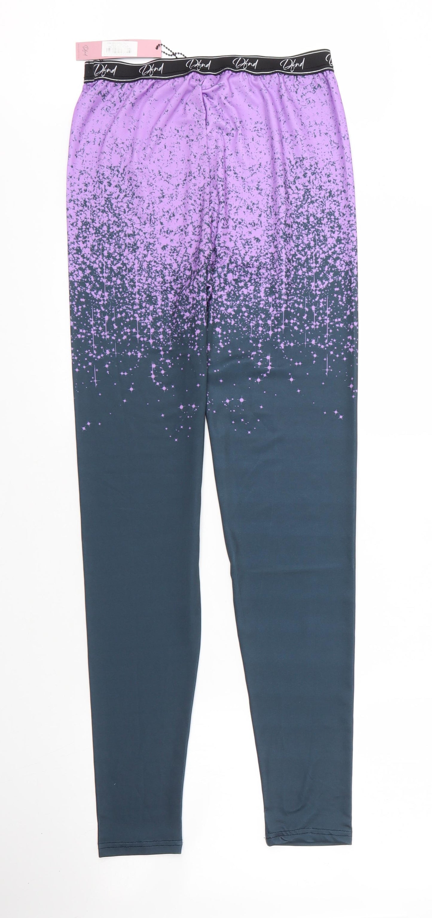 DFND Girls Purple  Polyester Carrot Trousers Size 15 Years L29 in Regular