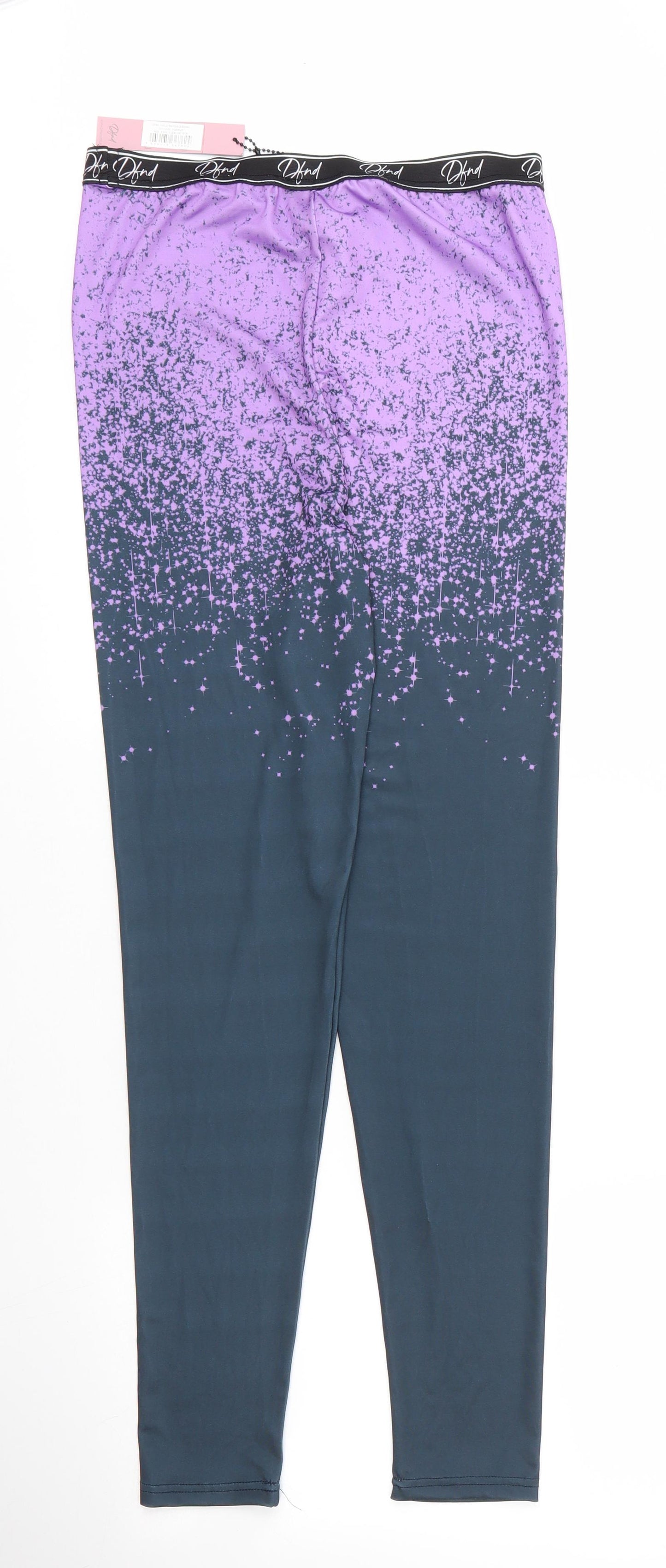 DFND Girls Blue  Polyester Carrot Trousers Size 15 Years L29 in Regular