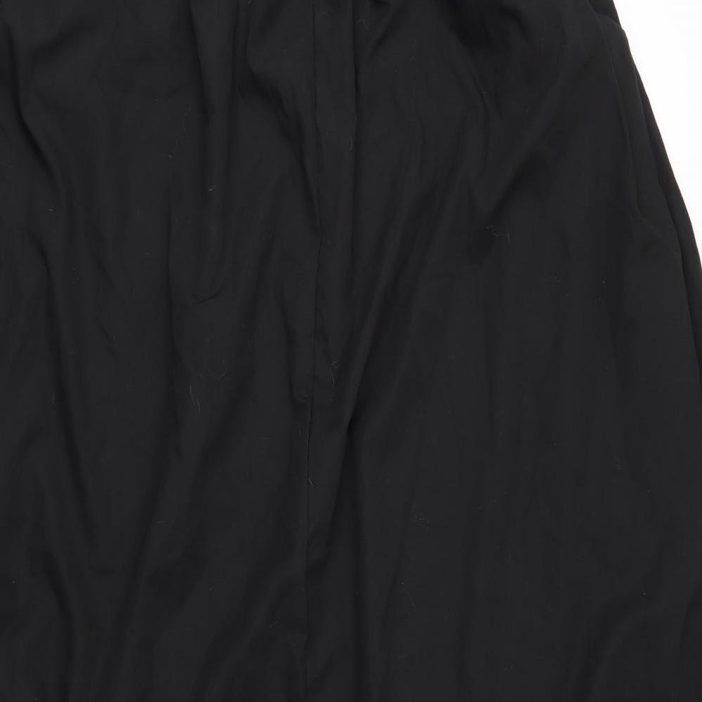 Zanzea Womens Black  Cotton Shirt Dress  Size 4XL  V-Neck Button