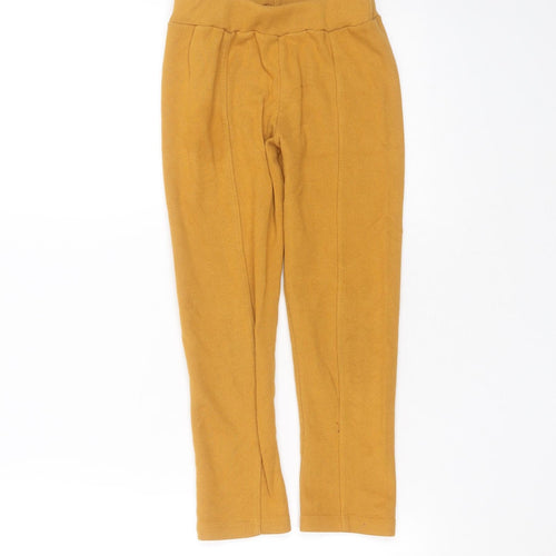 Preworn Girls Yellow  Polyester Carrot Trousers Size 8 Years  Extra-Slim  - leggings