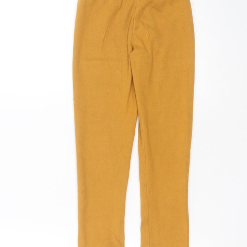 Preworn Girls Yellow  Polyester Carrot Trousers Size 8 Years  Extra-Slim  - leggings