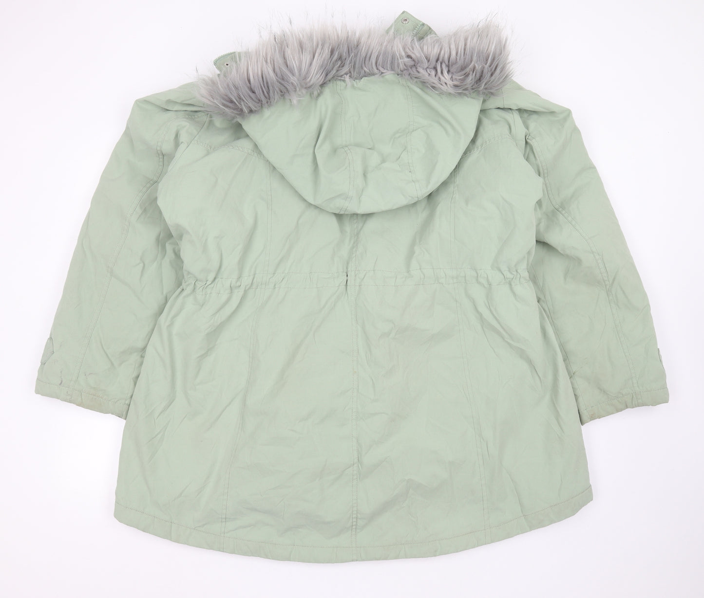 George Womens Green   Parka Coat Size 2XL  Zip