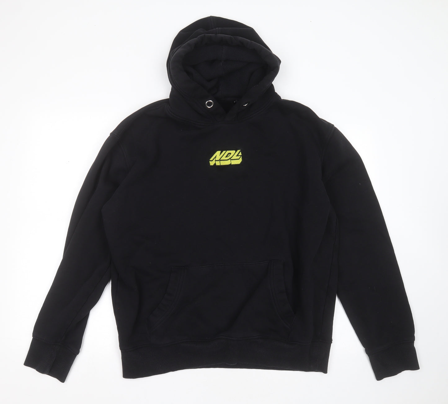 Preworn Mens Black  Cotton Pullover Hoodie Size XL