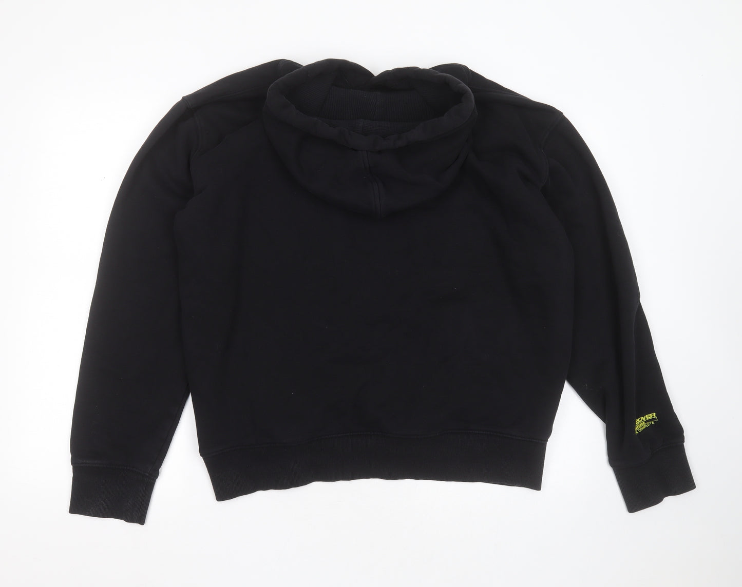 Preworn Mens Black  Cotton Pullover Hoodie Size XL